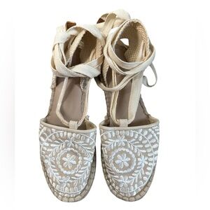Elegant Cream Espadrille Wedges ALDO